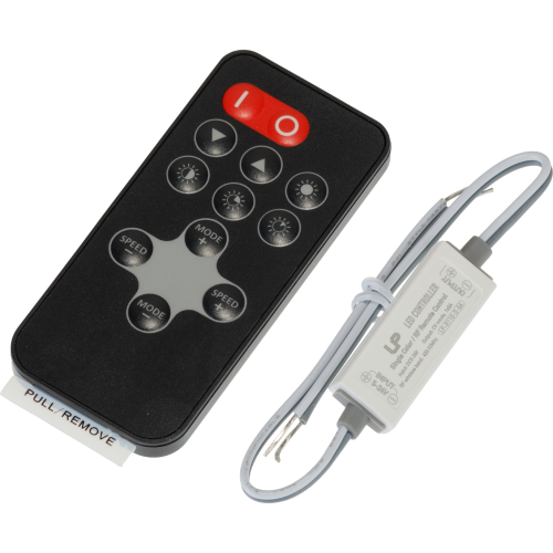 Контроллер одноцветный R-110 Mini RF 5A, черный пульт