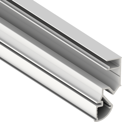 Теневой радиусный профиль RAUND PAK белый, 2м