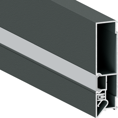 Конструкционный профиль с подсветкой FOTON 100 ЧЕРНЫЙ  2м