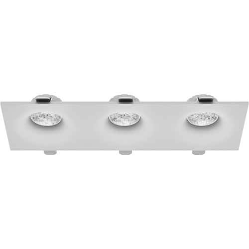 Светильник встраиваемый CITY DLV 3хMR16 GU5.3 WHITE | 286х95 H40mm