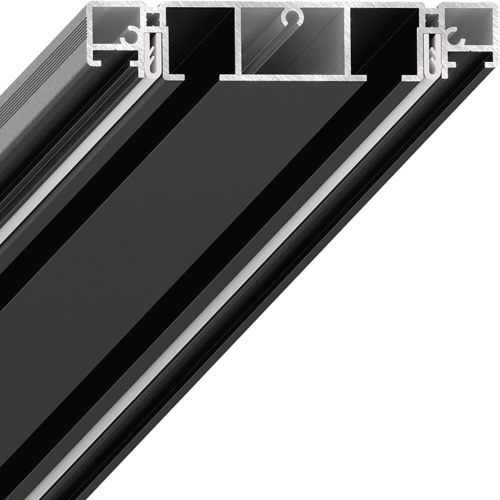 Карнизный профиль SLIM Road 02, черный, 3м