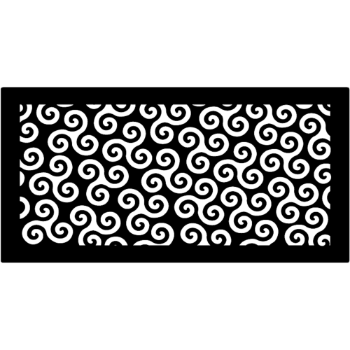 Магнитная вент. решетка 100 х 200 мм Вид 16 черный