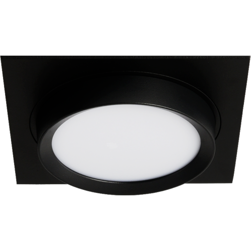 Светильник GX53, ART INFINITY черный квадрат Встраиваемый, 110*110