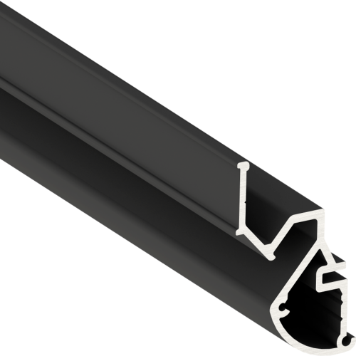 Профиль AL Raund стеновой теневой черный, 2м