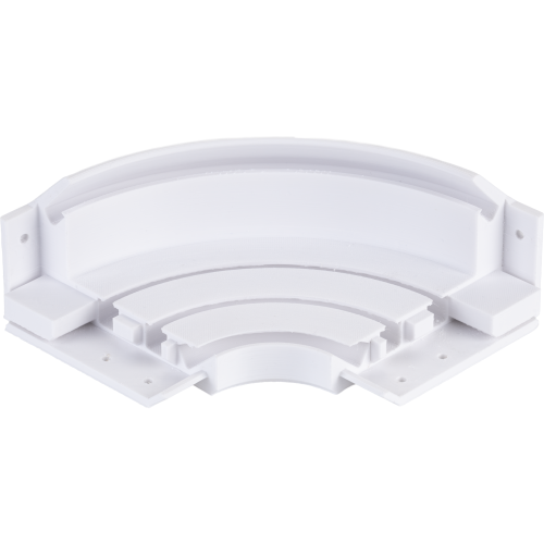 Поворот гардина 2-х рядная Флекси белый INDA HOUSE