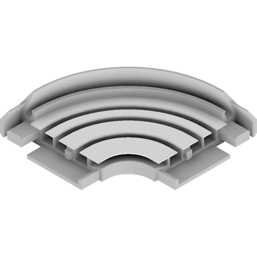 Элемент ПК-5 трехрядный, угловой, пластик