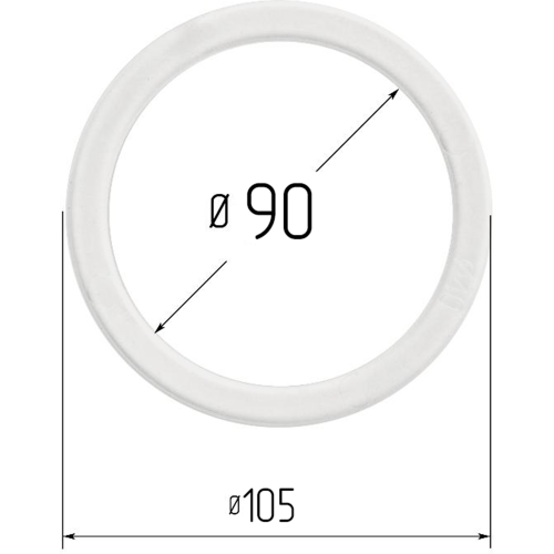 Кольцо МОК d090 мм, белый