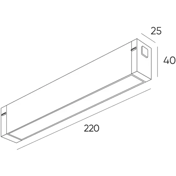 DK8003-BK Линейный  светильник SMART LINEAR 9W DIM 3000K-6000к черный