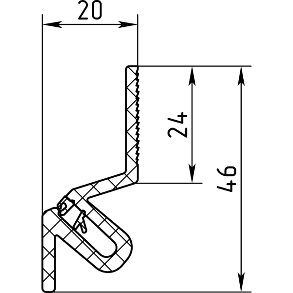 Профиль А7 угловой Йошка 2м