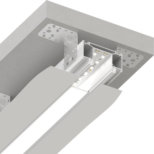 Профильная система SLOTT Line, белая