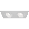 Светильник встраиваемый CITY DL X2 MR16 ALU WHITE | 172х92(75)x25mm