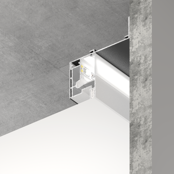 Парящий профиль для натяжных потолков SLOTT VILLAR Base, черный