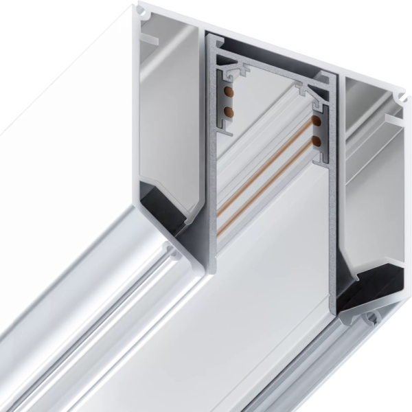 Трековая система универсальная MAGNETIC S20 48V 4TRA WHITE 2000x26x52mm