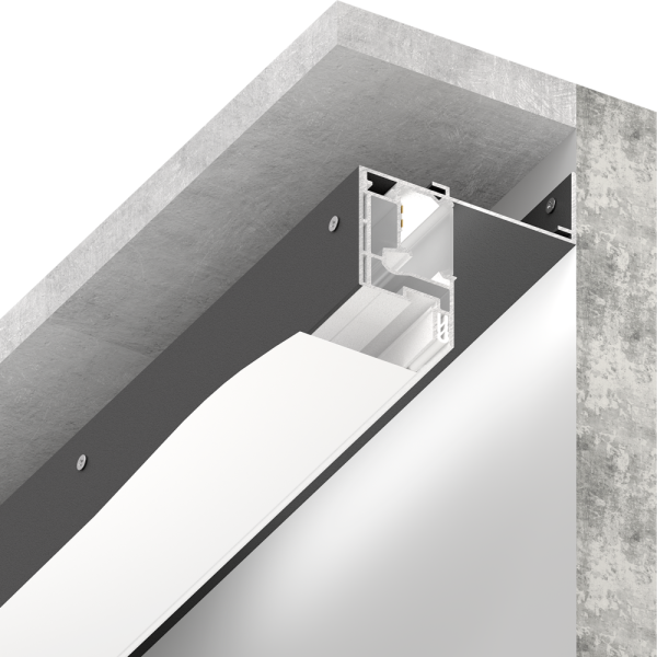 Парящий профиль для натяжных потолков SLOTT VILLAR Kit 2.0, белый