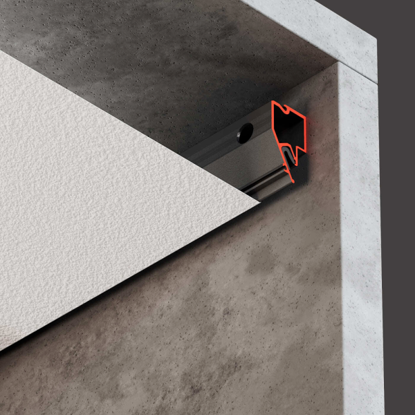 Багет AL ПФ-11586 FLY 04 PLUS черный конструкционный теневой