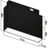 Светильник SPOT BLACK BOOK MAGNETIC S20 48V 8W 110° CRI90 OSRAM 3000-6000K TRIX | Черный корпус L112