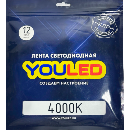 Лента светодиодная YOULED 12W 4000K 128/м 8мм
