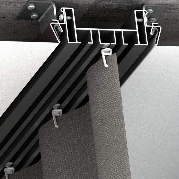 Профиль Алюминий ГА-11-3 (2.0) 4м трехрядный Белый ЮП