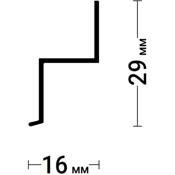 Багет отбойник Z ПВХ 2,5м.