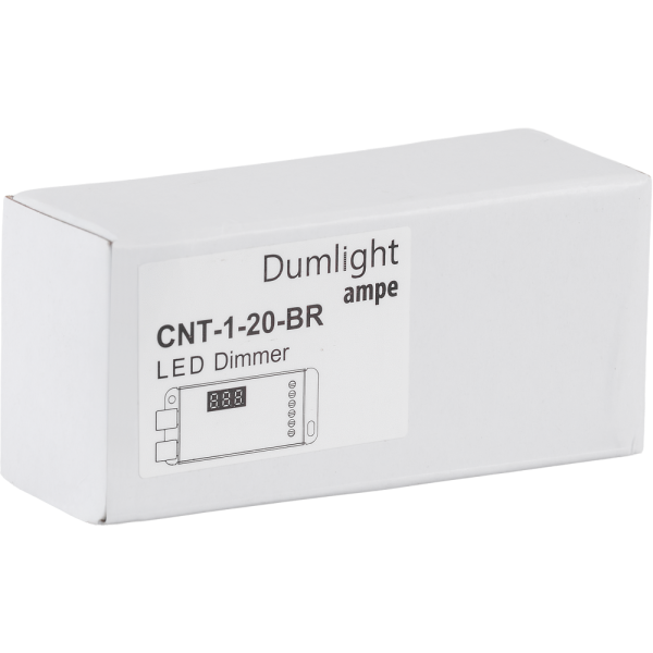 Контроллер Ampe CNT-1-20-BR DIM (lдля одноцветной ленты) 20А, 12-24vDC, с экраном