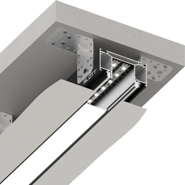 Профильная система SLOTT Line, черная
