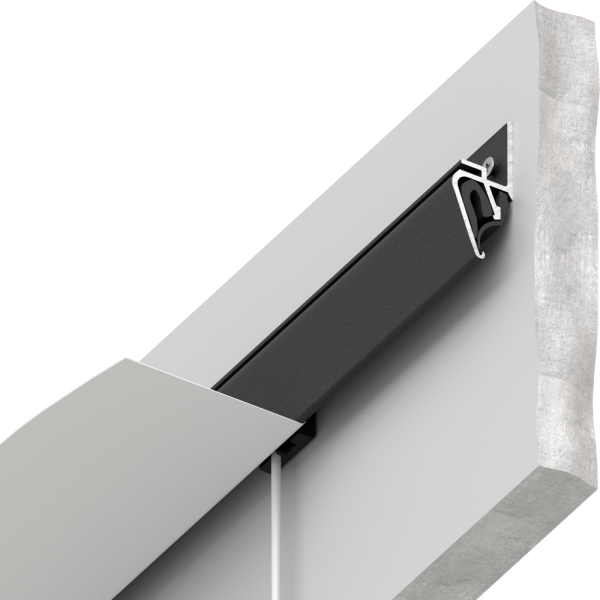 Профиль теневой EUROKRAAB 2.0 c функциональным зазором, черный