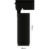 Трековый светильник CITY ZOOM NEW 20W 3000/4000/6000К 10°- 60° 2TRA 60х145mm | Черный корпус | 28677