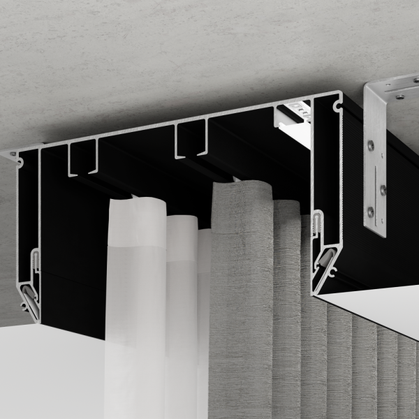 Alteza Профиль Р-70 Гардина Черный Мат (2м)