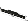 Светильник LINER BLACK MASK MAGNETIC S20 48V 18W 36° 3000-6000K TRIX CRI90 OSRAM | Черный корпусL328