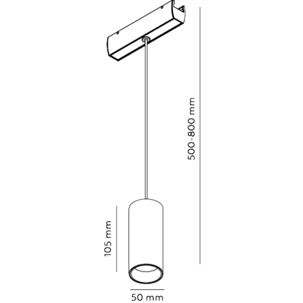 Светильник цилиндрический Ваггеl подвесной сменная температура 10W