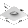 Светильник встраиваемый CITY DLV MR16 GU5.3 WHITE | 95х95 H40mm