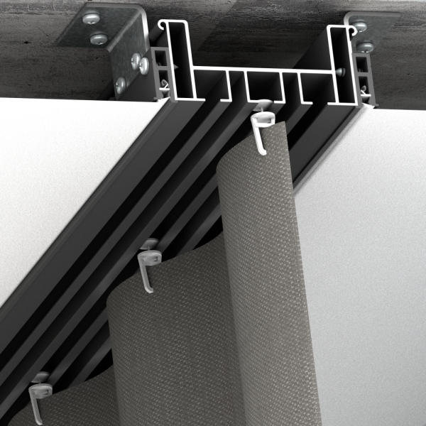 Профиль Алюминий ГА-11-3 (2.0) 4м трехрядный Белый ЮП