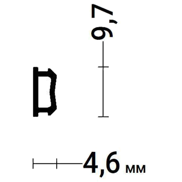 Вставка 8 мм PVC 8 для гардины ПФ 122-311 GARDINA 2 05 ЧЕРНАЯ