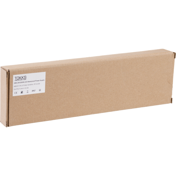 Блок питания ZBS-24V 250W 10.5A IP67 270*68*23mm