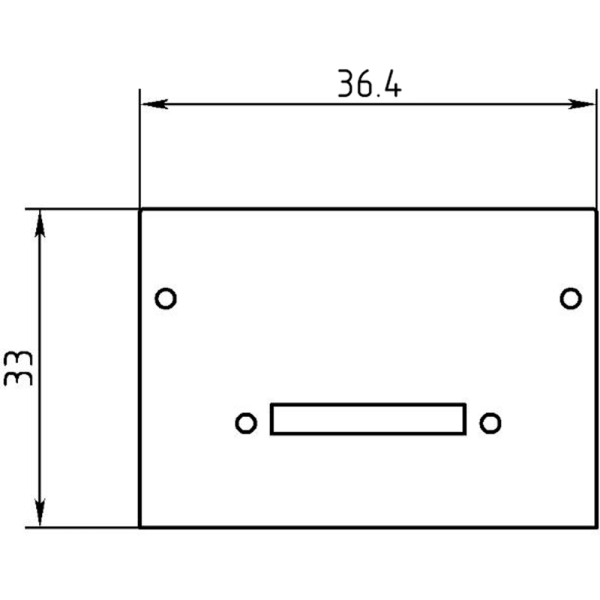 Заглушка торцевая с вырезом Vega 30