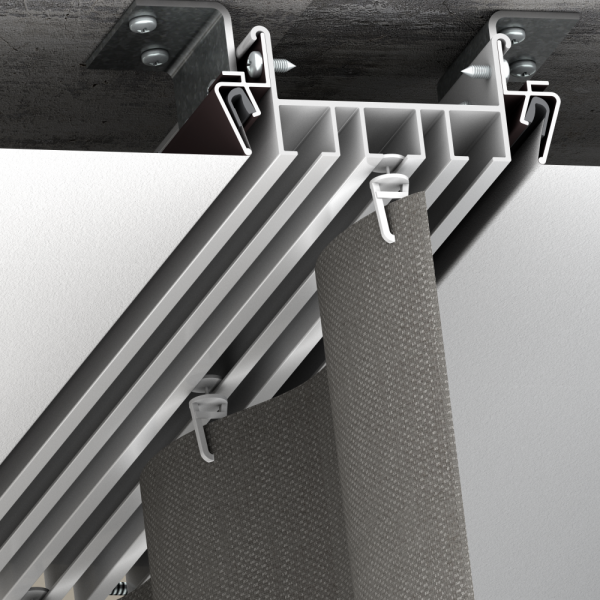 Профиль Алюминий ГА-11-3 трехрядный 3,2м Белый