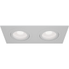 Светильник встраиваемый CITY DL X2 MR16 ALU BLACK | 172х92(75)x25mm