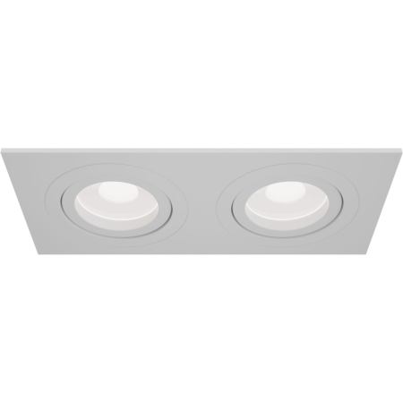Светильник встраиваемый CITY DL X2 MR16 ALU BLACK | 172х92(75)x25mm