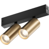 DK8012-BG Акцентный светильник SMART SPOT DOUBLE 2*9W DIM 3000K-6000к матовое золото с черным