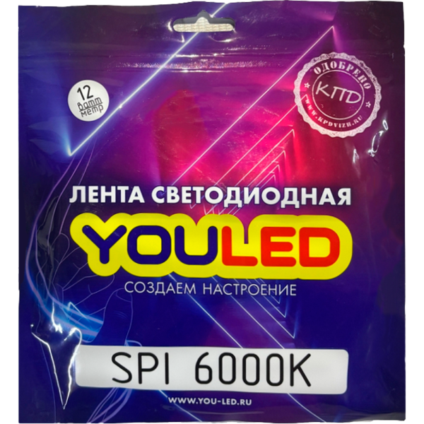 Лента YouLED SPI 12W 6000K 120d светодиодная