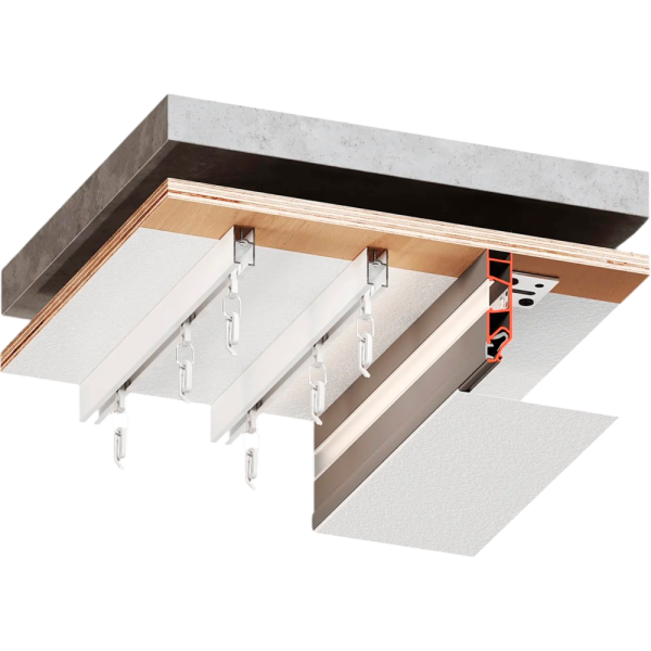 Багет AL ПФ-3883 Standart03 60 Led  2м черный