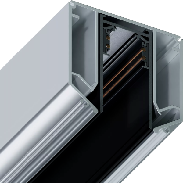 Трековая система универсальная MAGNETIC S20 48V 4TRA BLACK 3000x26x52mm