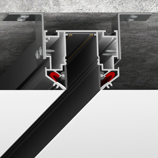 Прфилль LumFer Track 25 (220v) черный мат AX-5343-1