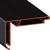 Багет AL ПФ-11312 Standart02 60 Led  2м ЧЕРНЫЙ