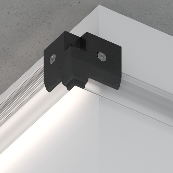 INNOY LOCK парящий-теневой, внешний угол, левый, черный 100.8.2