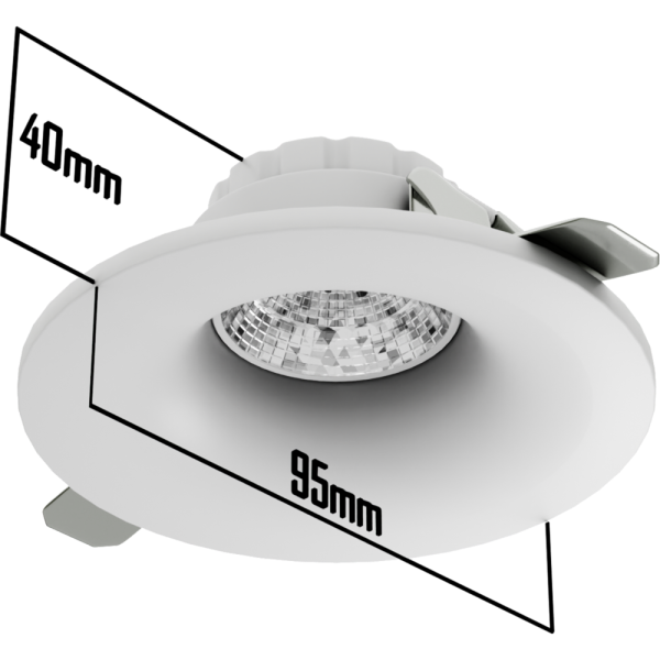 Светильник встраиваемый CITY DLV MR16 GU5.3 BLACK | Ø95 (75)xH40mm