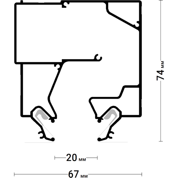 Щелевой диффузор ECOVENT 10699  2.4 м