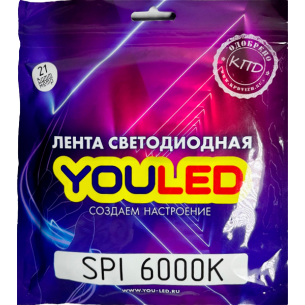 Лента YouLED SPI 21W 6000K 240d светодиодная