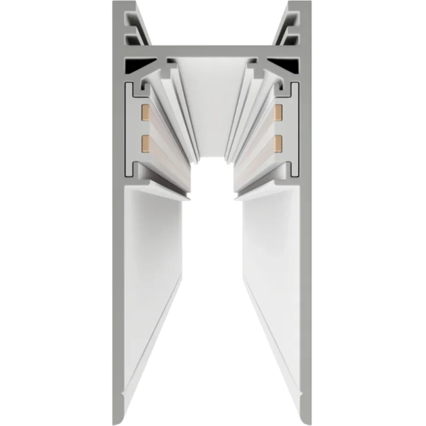 Трековая система универсальная MAGNETIC S20 48V 4TRA WHITE 3000x26x52mm