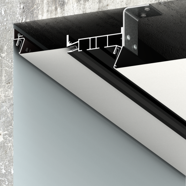 Багет AL под скрытый карниз белый двухрядный ПК-15 (light)  длина 2,0м